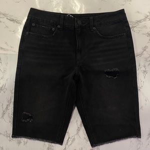 Original Use Mens Black Denim Shorts